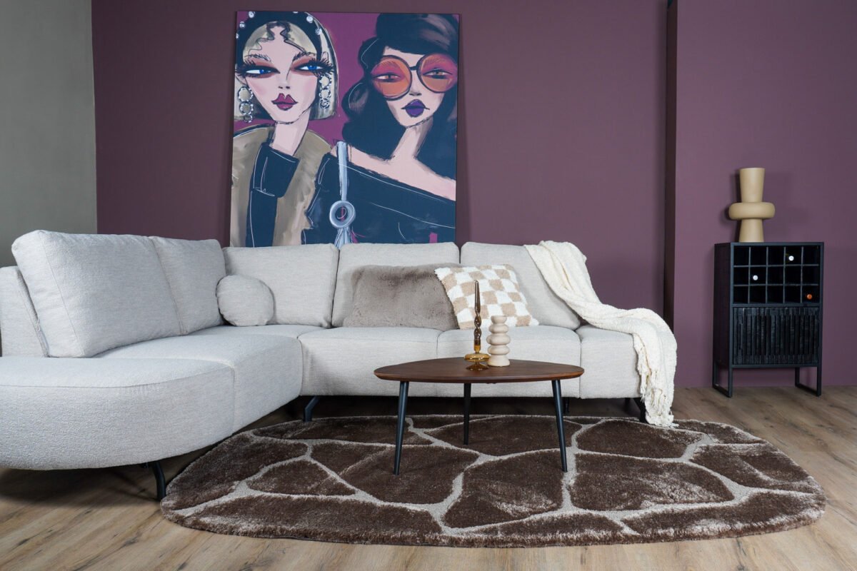 Vloerkleed Macy Bruin - Rounded Corners 160 x 230 cm - Afbeelding 4