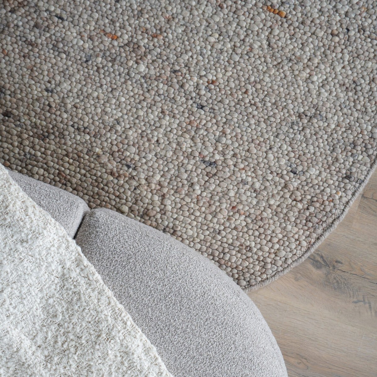 Vloerkleed Stone Donker Beige 417 - Organisch 160 x 230 cm - Afbeelding 2