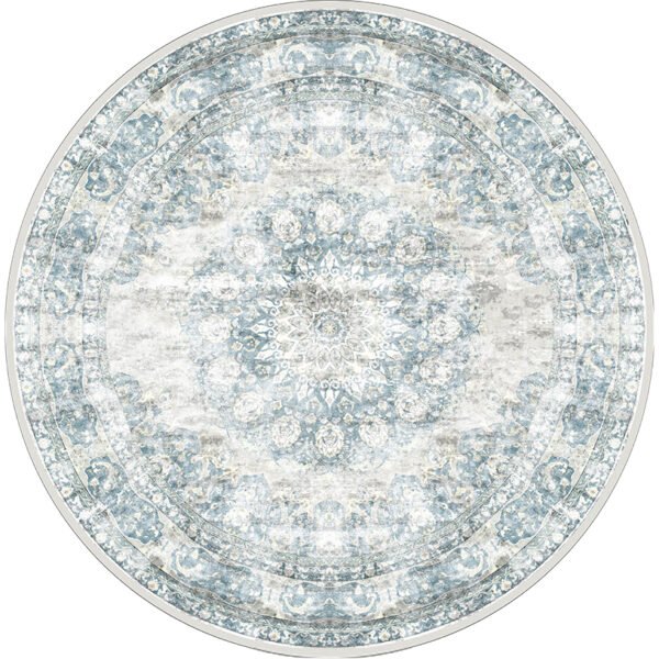Vloerkleed Viola Blue - Rond ø120 cm