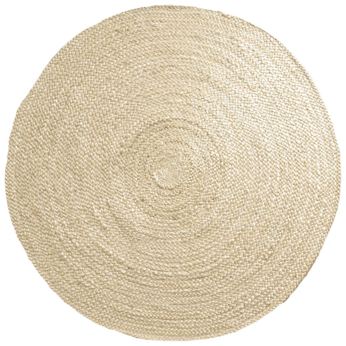Vloerkleed Jute Rond Bleached ø160 cm - Afbeelding 1