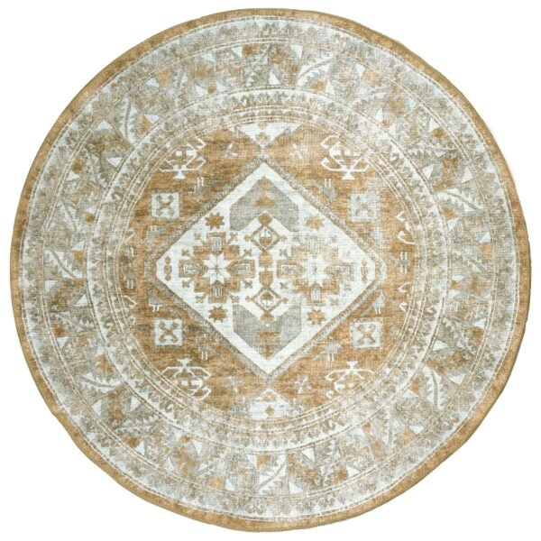 Vloerkleed Laria Brown 5 Rond - ø120 cm