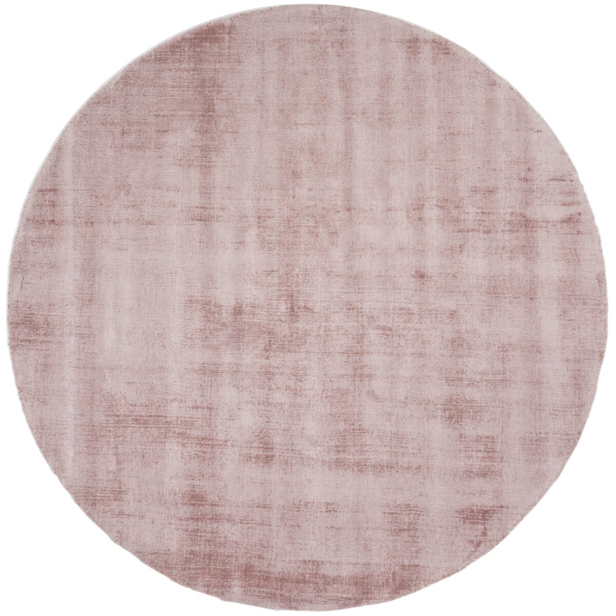 Karpet Viscose Rond Pink ø200 cm - Afbeelding 1