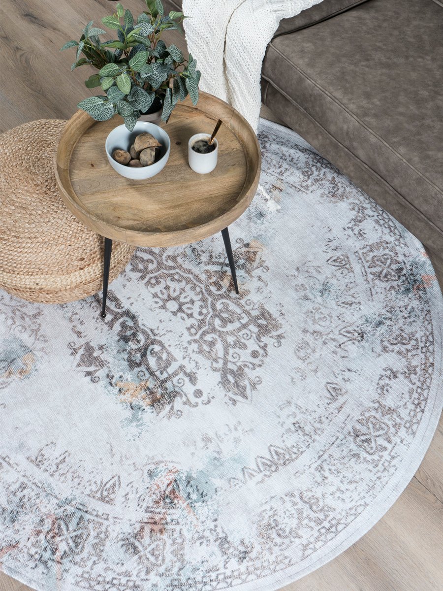 Vloerkleed Juud Ron
d Grijs ø120 cm - Afbeelding 3