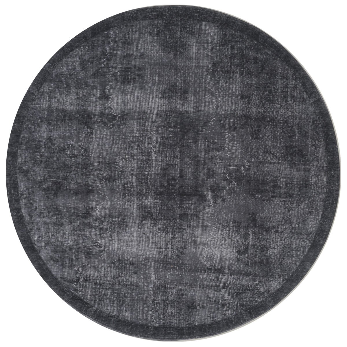 Vloerkleed Yves Rond Antraciet ø200 cm - Afbeelding 1