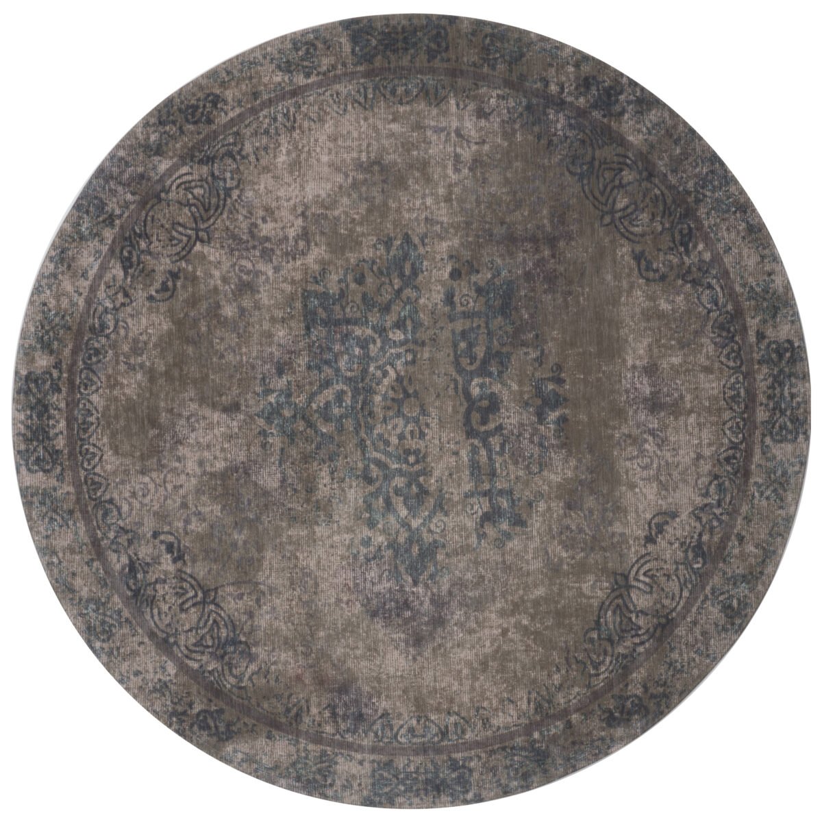 Vloerkleed Juud Rond Groen ø120 cm - Afbeelding 1