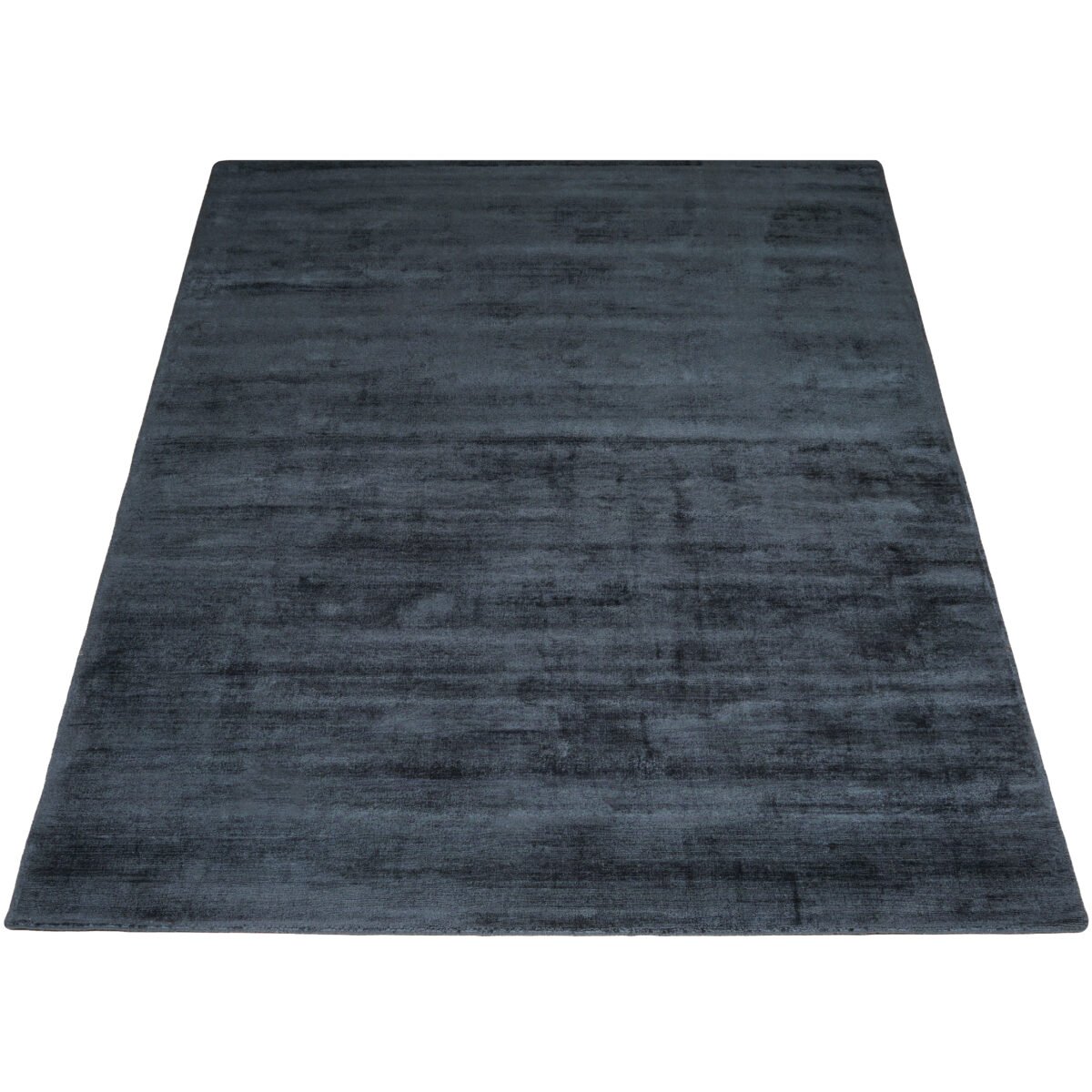 Karpet Viscose Dark Blue 160 x 230 cm - Afbeelding 1