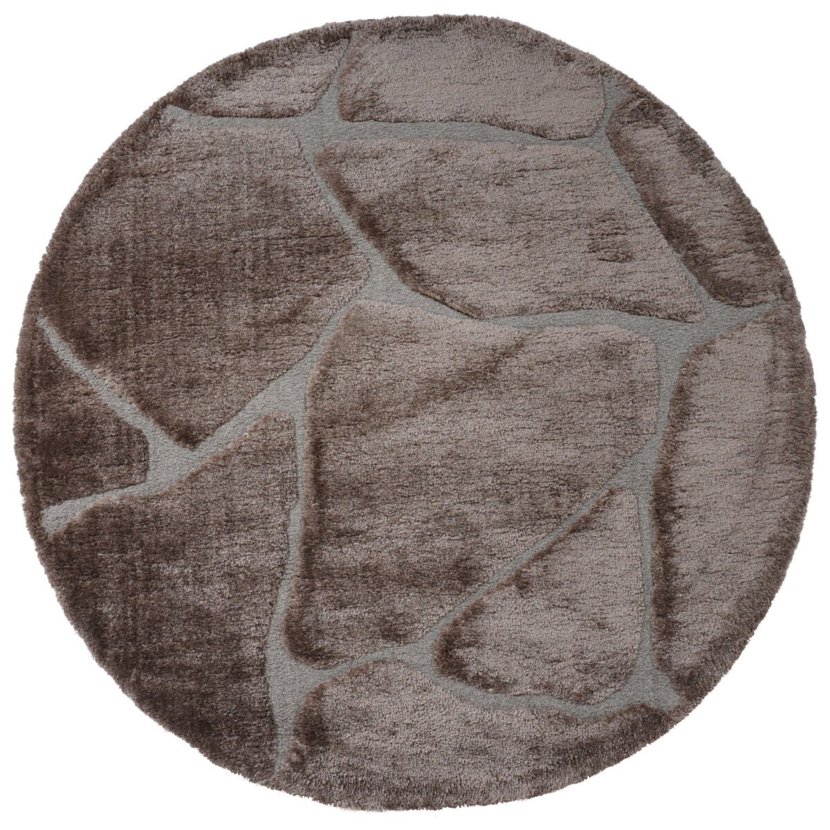Vloerkleed Macy Bruin Rond ø160 cm - Afbeelding 1