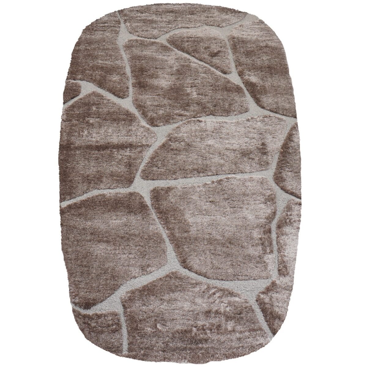 Vloerkleed Macy Bruin - Rounded Corners 200 x 290 cm - Afbeelding 1