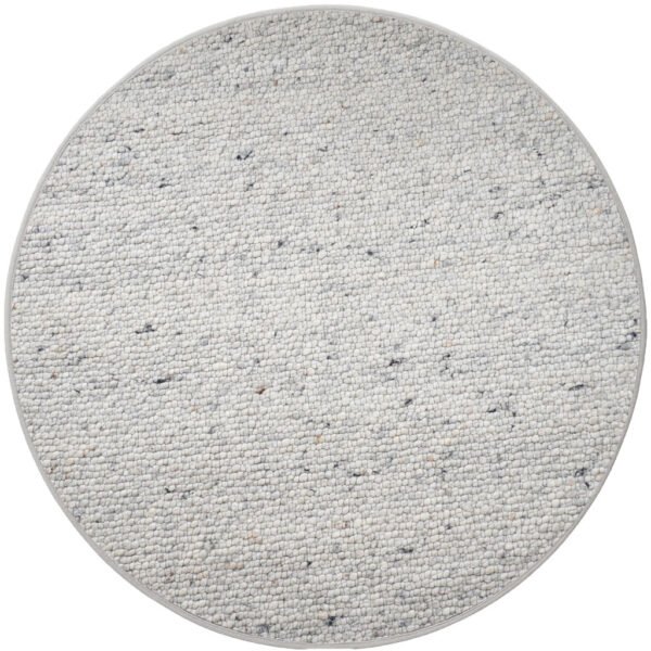 Vloerkleed Steve Licht Grijs Rond ø160 cm