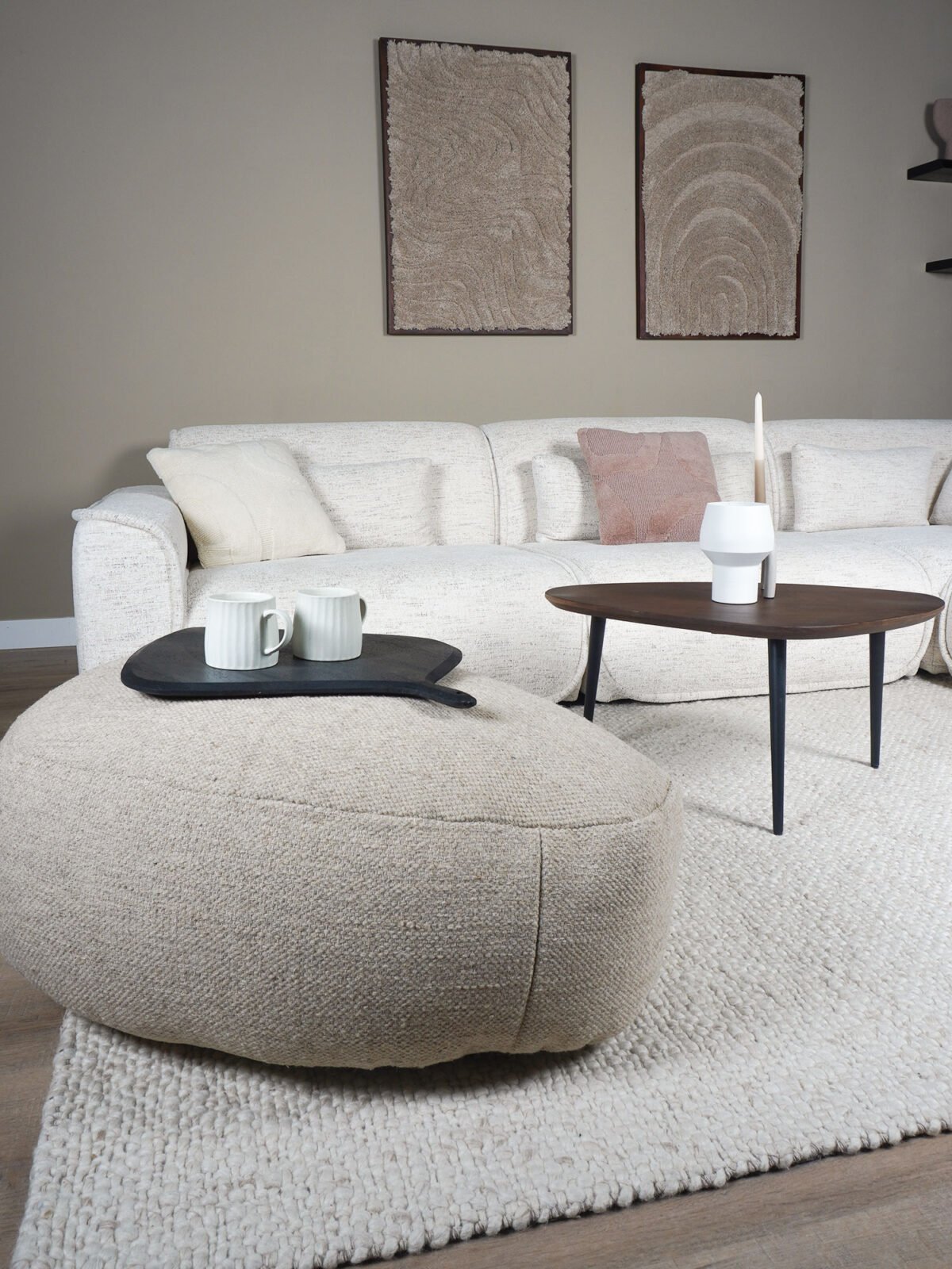 Vloerkleed Adige Beige - 240 x 340 cm - Afbeelding 3