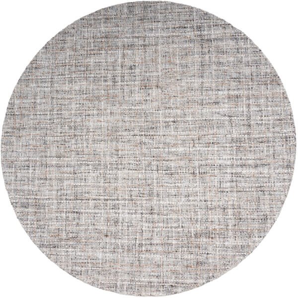 Vloerkleed Cross Grey/Beige - Rond ø200 cm