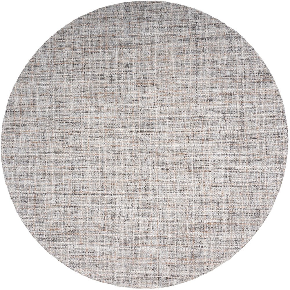 Vloerkleed Cross Grey/Beige - Rond ø160 cm - Afbeelding 1