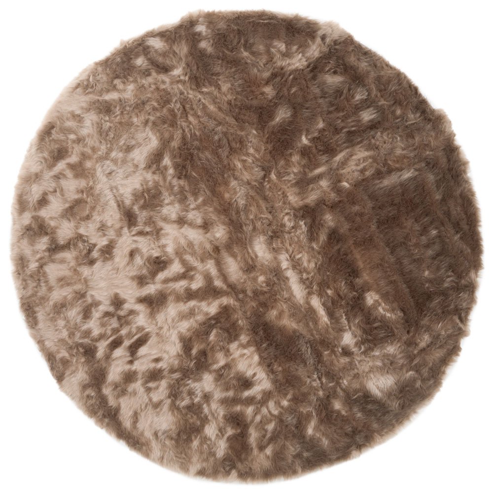 Vloerkleed Donsie Brown Rond ø180 cm - Afbeelding 1