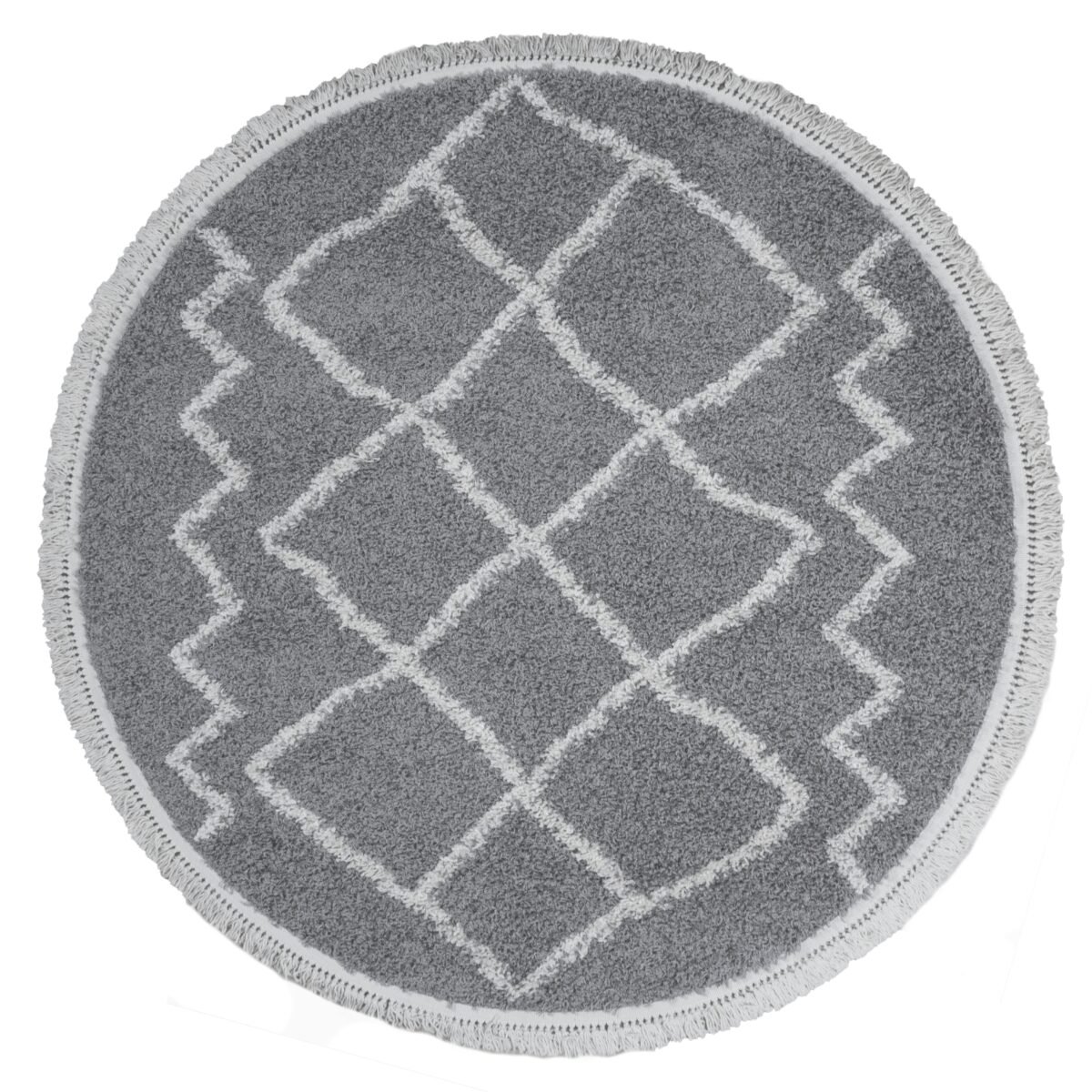 Vloerkleed Marrakesh Grey Rond ø120 cm - Afbeelding 1