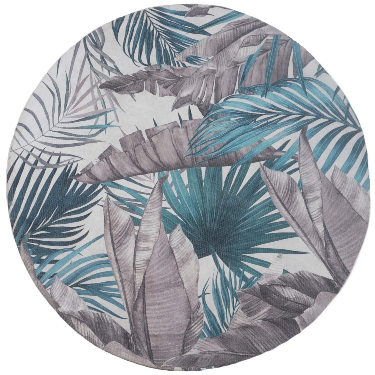 Vloerkleed Palm Green Rond ø120 cm - Afbeelding 1