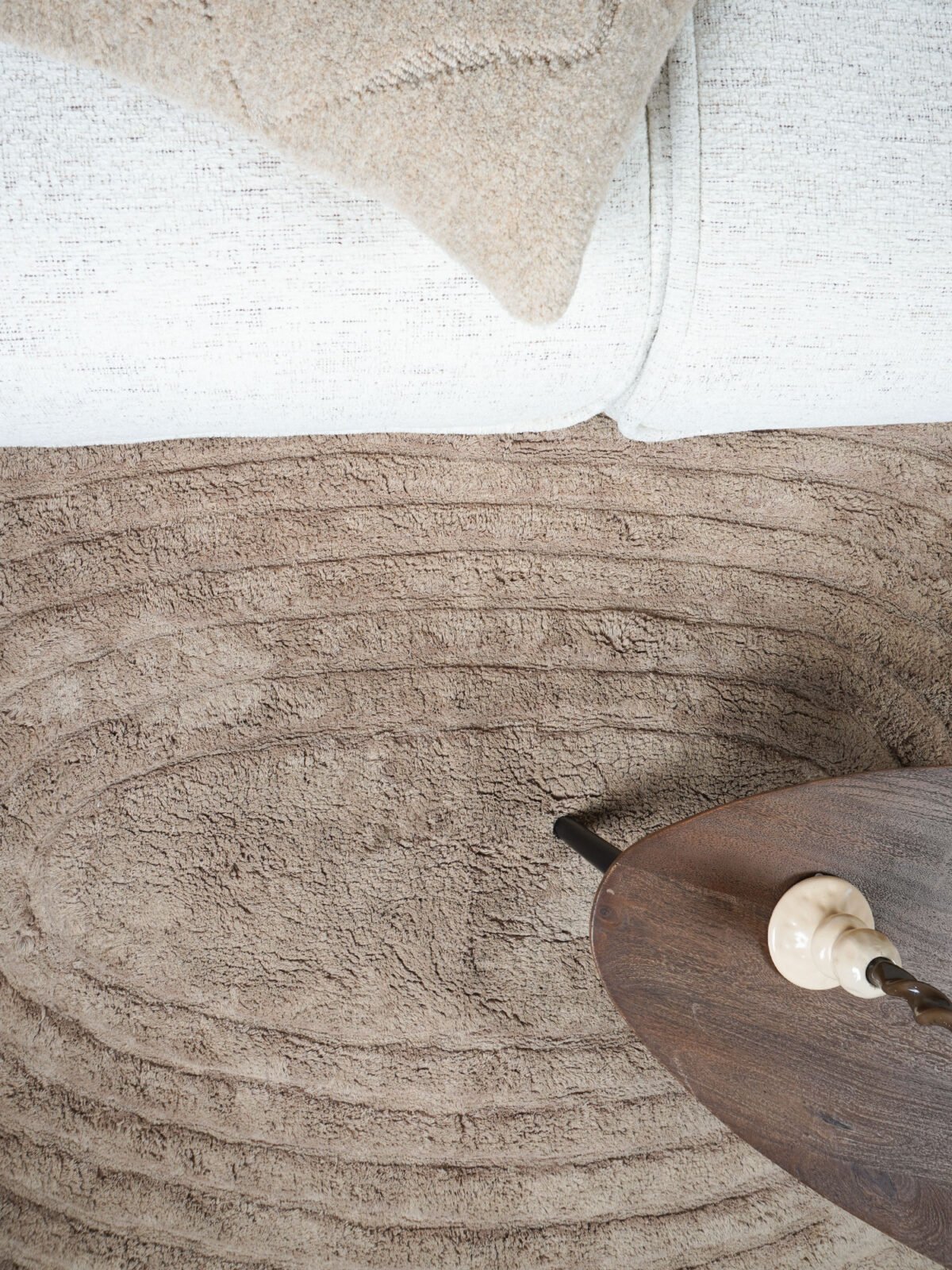 Wasbaar Vloerkleed Oliver - Taupe 140 x 200 cm - Afbeelding 2