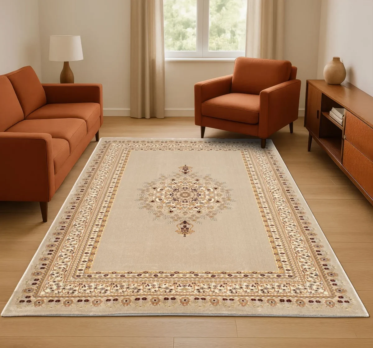 TABRIZ - 0297A - BEIGE BEIGE - Afbeelding 2